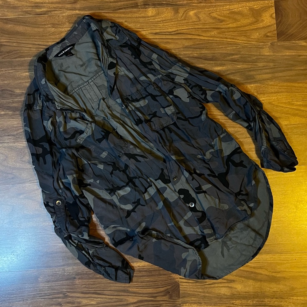 Camouflage Rock & Republic button down